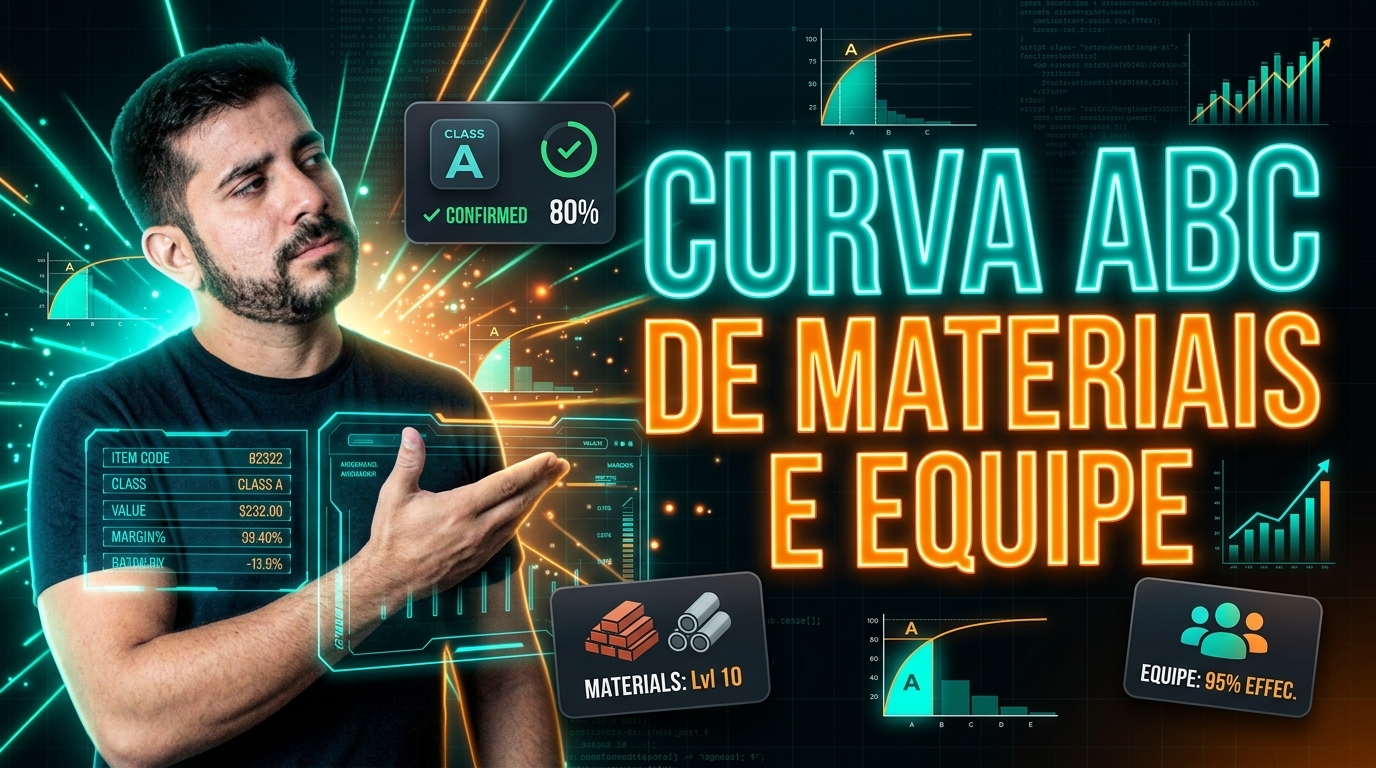 Curva ABC de Materiais e Equipe